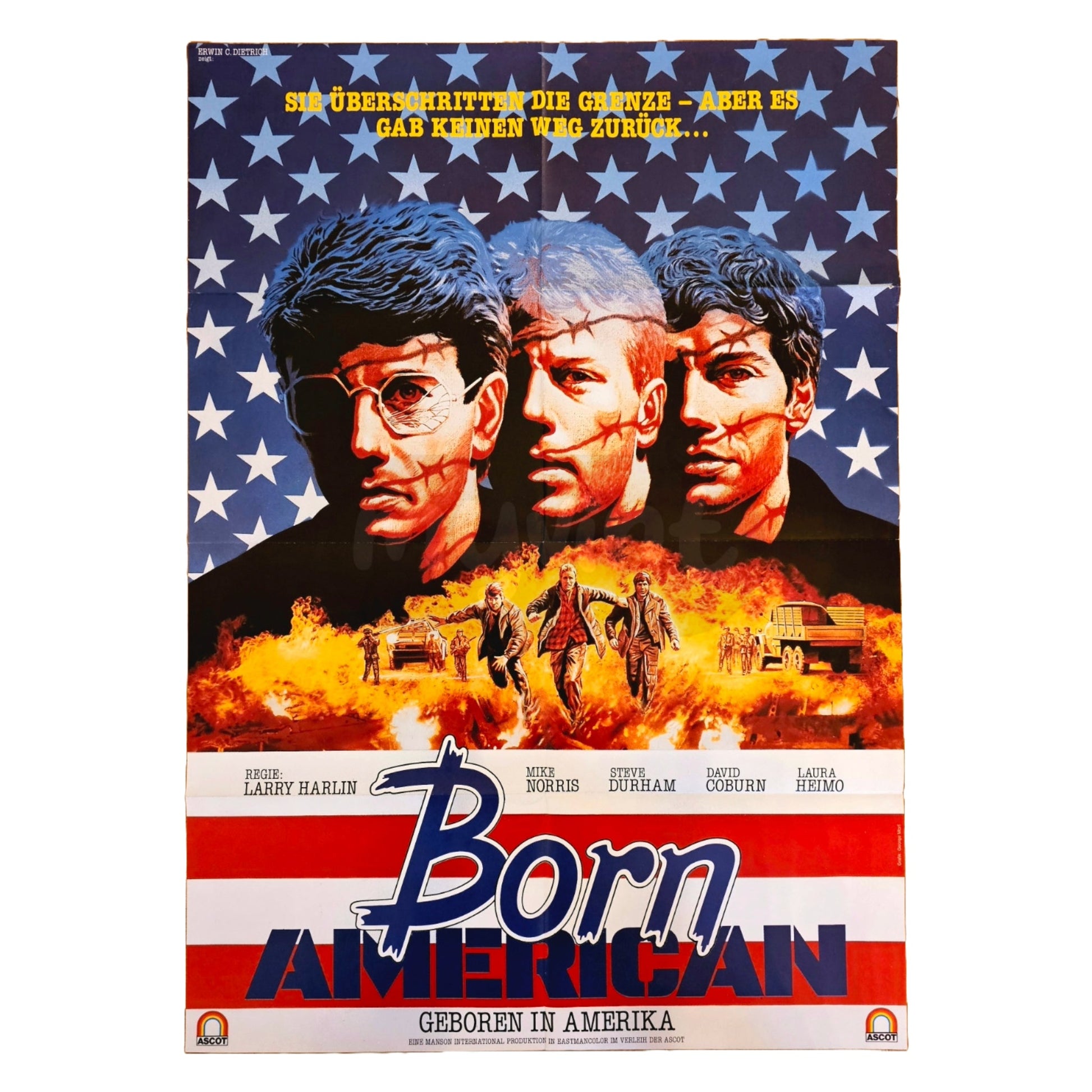 Born American 1986 Original Filmplakat A1 (Deutsch)