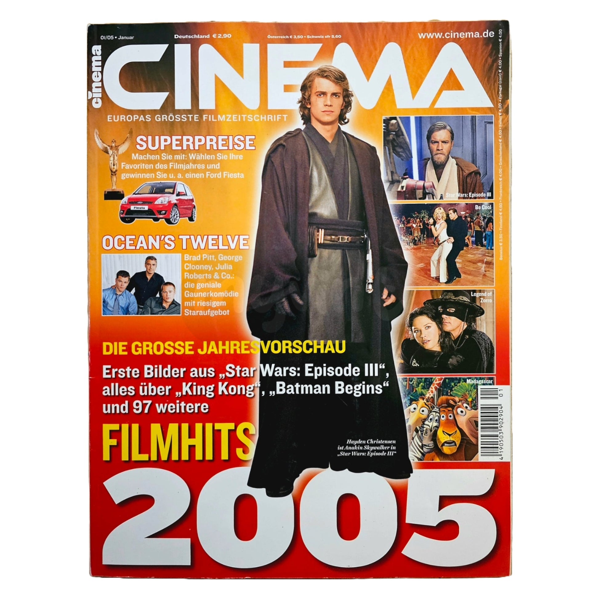 Cinema 01/05 Filmzeitschrift (Heft 320) Kinomagazin Star Wars 2005