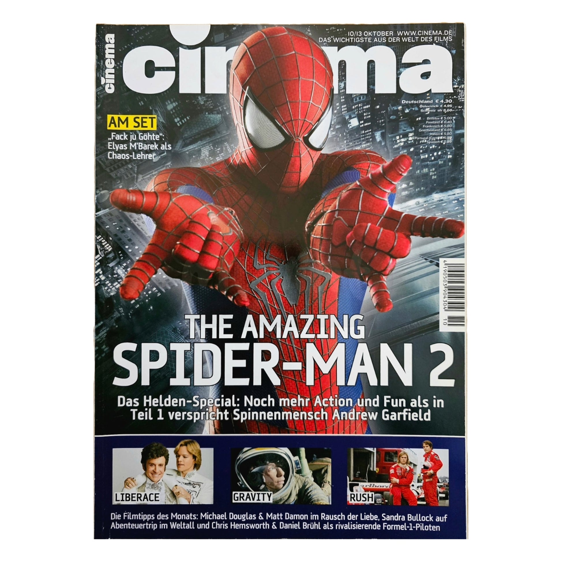 Cinema 10/13 Filmzeitschrift (Heft 425) Kinomagazin Spiderman 2013