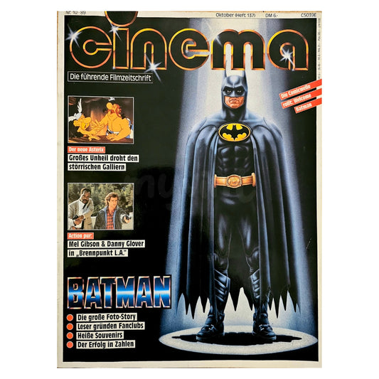 Cinema 10/89 Filmzeitschrift (Heft 137) Kinomagazin Batman 1989