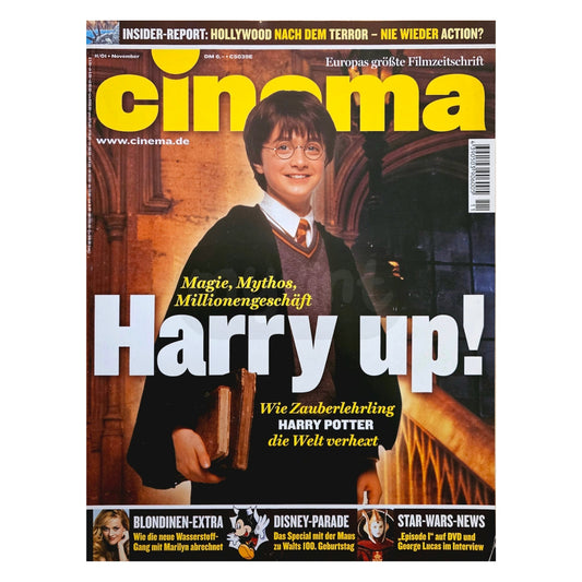 Cinema 11/01 Filmzeitschrift (Heft 282) Kinomagazin Harry Potter 2001
