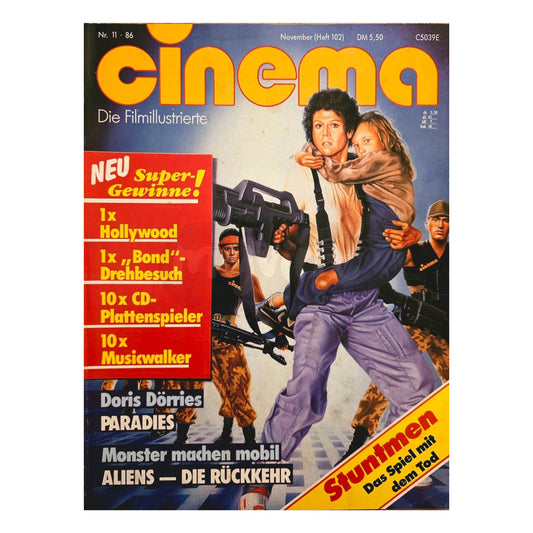 Cinema 11/86 Filmzeitschrift (Heft 102) Kinomagazin Stuntmen 1986