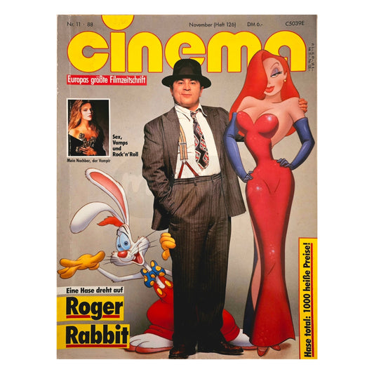 Cinema 11/88 Filmzeitschrift (Heft 126) Kinomagazin Roger Rabbit 1988