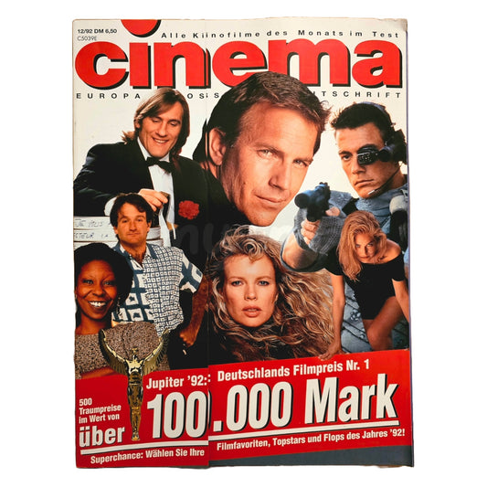 Cinema 12/92 Filmzeitschrift (Heft 175) Kinomagazin Kevin Costner 1992