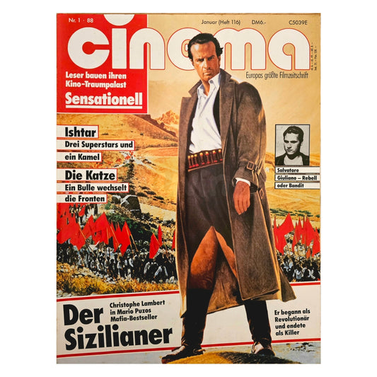 Cinema 1/88 Filmzeitschrift (Heft 116) Kinomagazin Der Sizilianer 1988