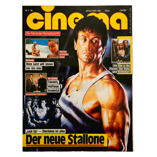 Cinema 1/90 Filmzeitschrift (Heft 140) Kinomagazin Sylvester Stallone 1990
