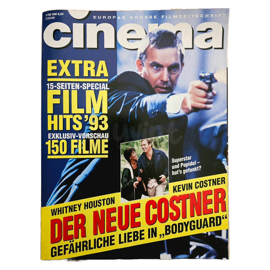 Cinema 1/93 Filmzeitschrift (Heft 176) Kinomagazin Kevin Costner Bodyguard 1993