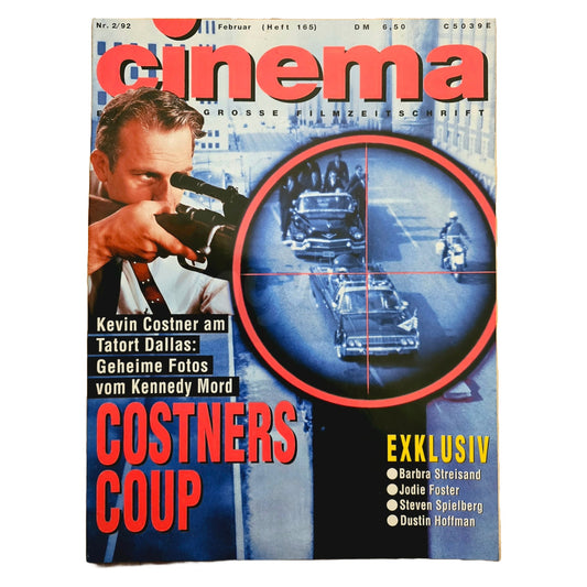 Cinema 2/92 Filmzeitschrift (Heft 165) Kinomagazin Kevin Costner 1992