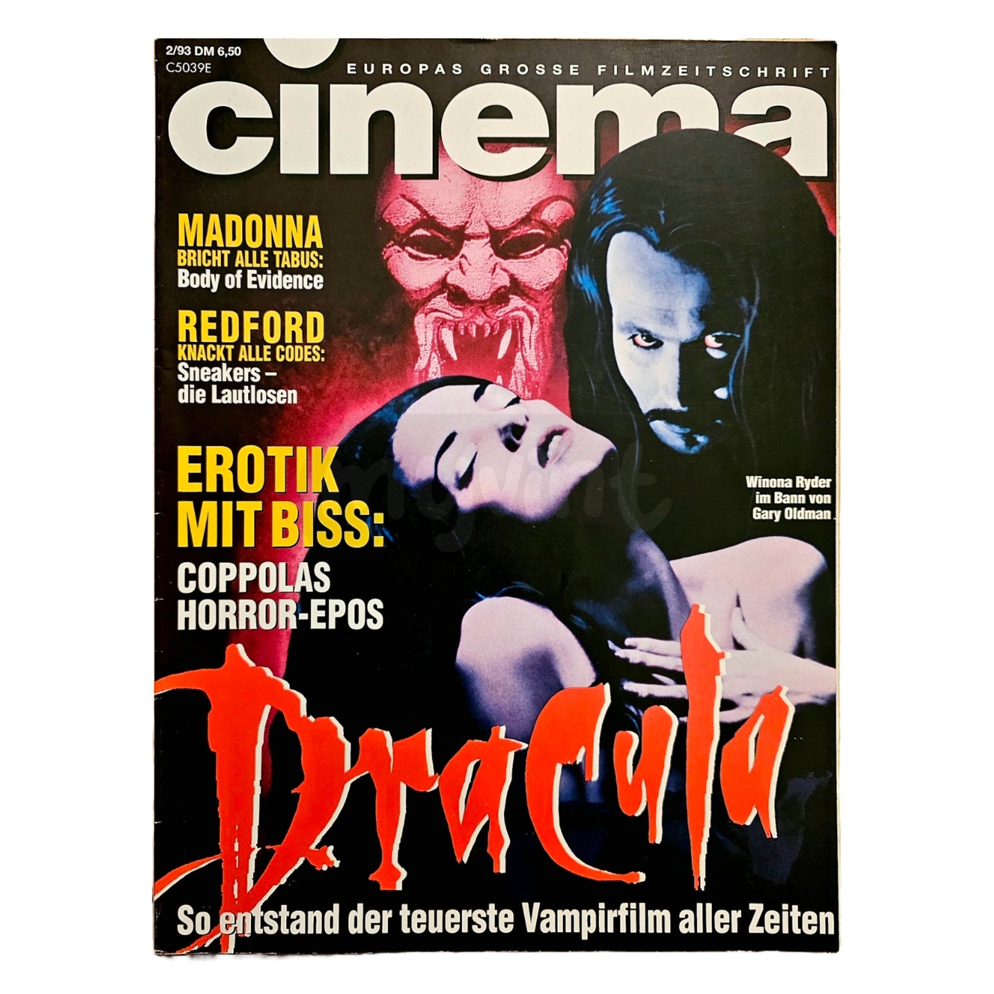 Cinema 2/93 Filmzeitschrift (Heft 177) Kinomagazin Dracula 1993