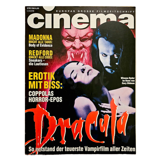 Cinema 2/93 Filmzeitschrift (Heft 177) Kinomagazin Dracula 1993