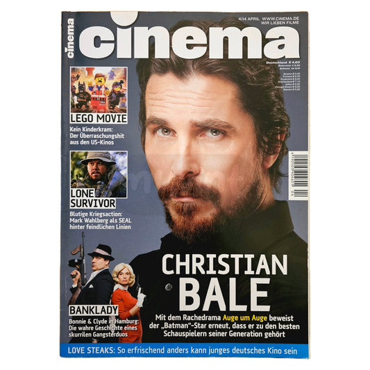 Cinema 4/14 Filmzeitschrift (Heft 431) Kinomagazin Christian Bale 2014
