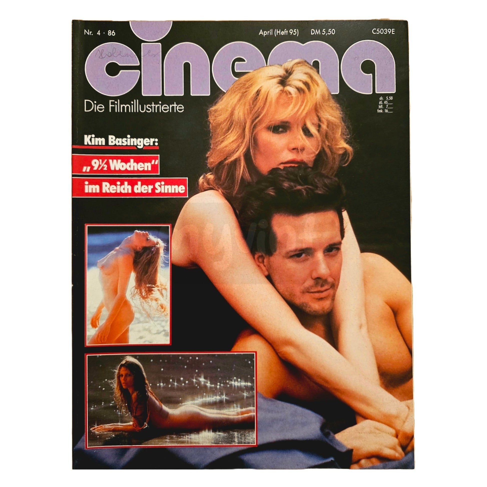 Cinema 4/86 Filmzeitschrift (Heft 95) Kinomagazin Kim Basinger 1986