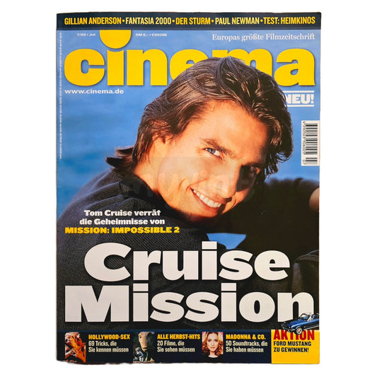 Cinema 7/00 Filmzeitschrift (Heft 266) Kinomagazin Tom Cruise Mission Impossible 2000
