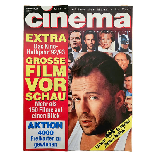 Cinema 7/92 Filmzeitschrift (Heft 170) Kinomagazin Bruce Willis 1992