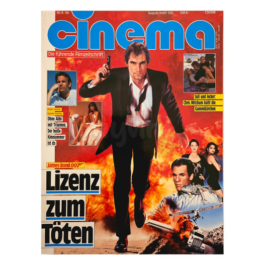 Cinema 8/89 Filmzeitschrift (Heft 132) Kinomagazin James Bond 1989
