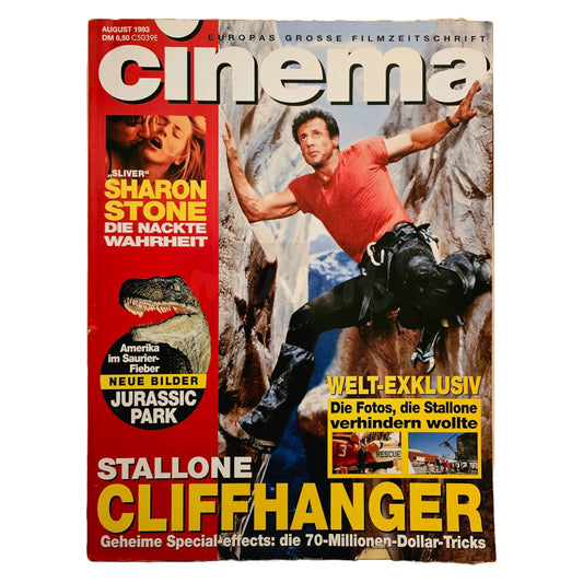 Cinema 8/93 Filmzeitschrift (Heft 183) Kinomagazin Sylvester Stallone 1993