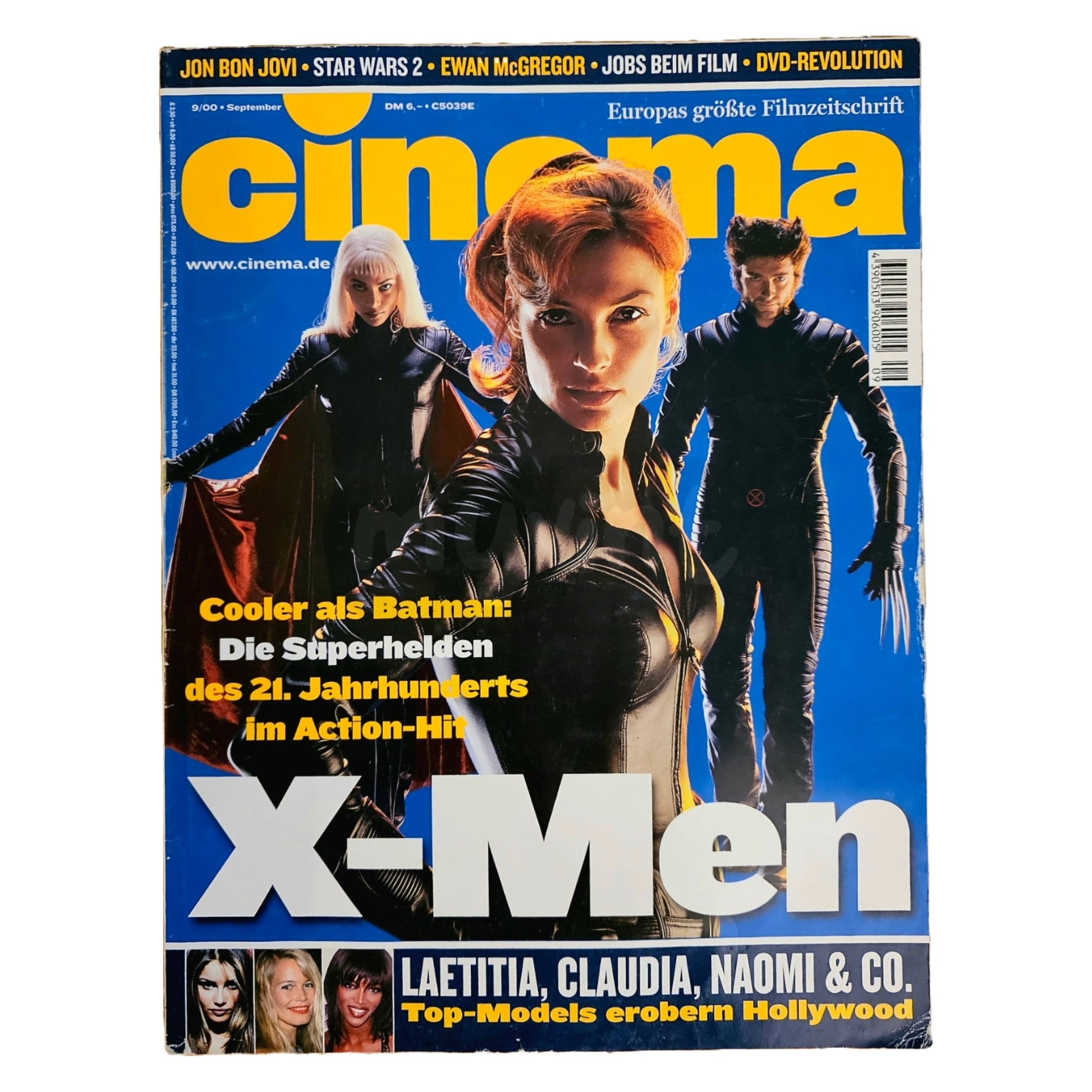 Cinema 9/00 Filmzeitschrift (Heft 268) Kinomagazin X Men 2000