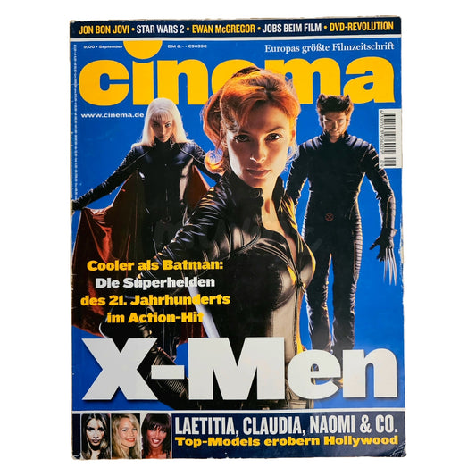 Cinema 9/00 Filmzeitschrift (Heft 268) Kinomagazin X Men 2000