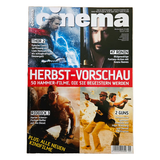 Cinema 9/13 Filmzeitschrift (Heft 424) Kinomagazin Thor 2013