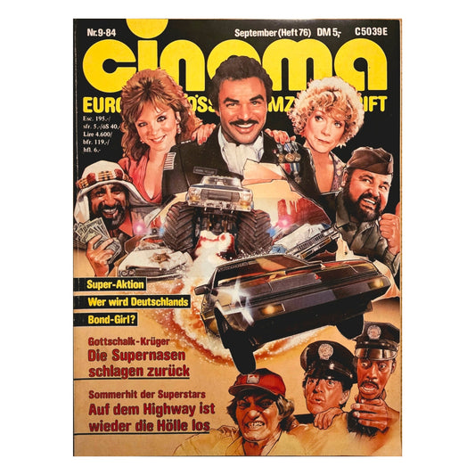 Cinema 9/84 Filmzeitschrift (Heft 76) Kinomagazin Highway 1984