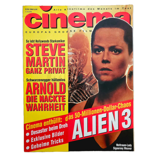 Cinema 9/92 Filmzeitschrift (Heft 172) Kinomagazin Alien 1992