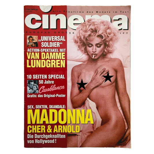 Cinema 9/92 Filmzeitschrift (Heft 172) Kinomagazin Madonna 1992