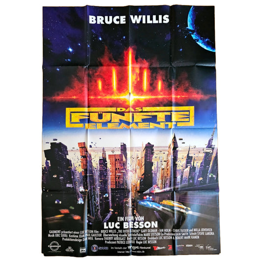 Das Fünfte Element 1997 Bruce Willis Filmplakat A0 (Deutsch)