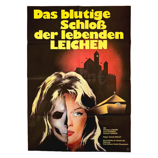 Das blutige Schloss der lebenden Leichen 1970 Original Filmplakat A1 (Deutsch)