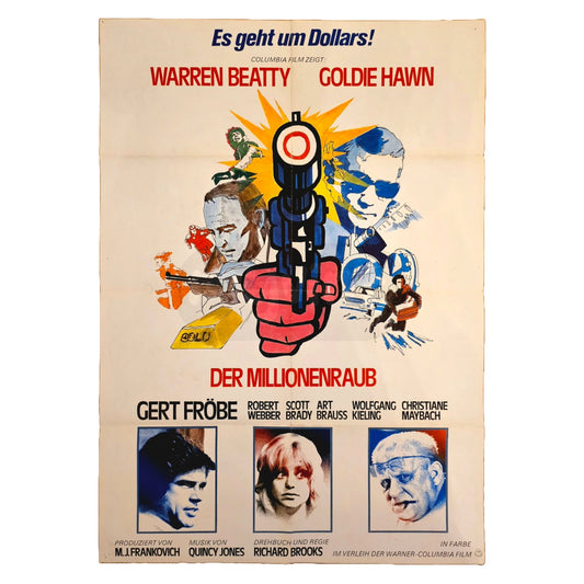 Der Millionenraub 1971 Original Filmplakat A1 (Deutsch)
