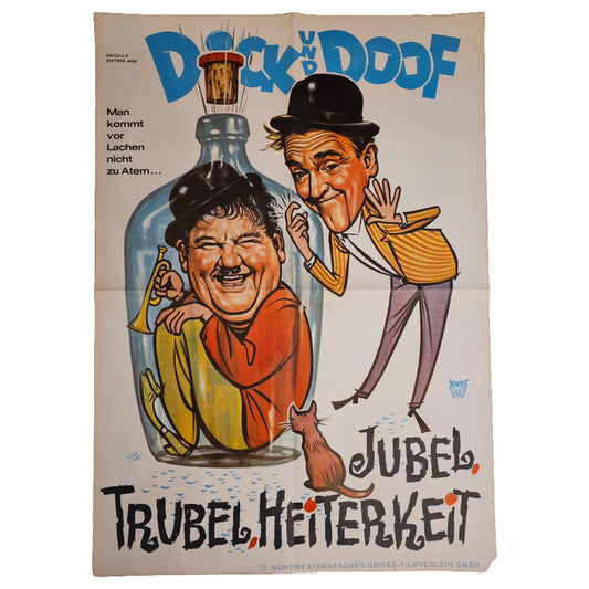 Dick Und Doof Jubel Trubel Heiterkeit 1964 Original Filmplakat (Deutsch)