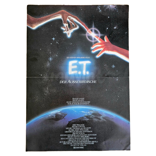 ET Der Ausserirdische 1982 Steven Spielberg Original Filmplakat A3 (Deutsch)