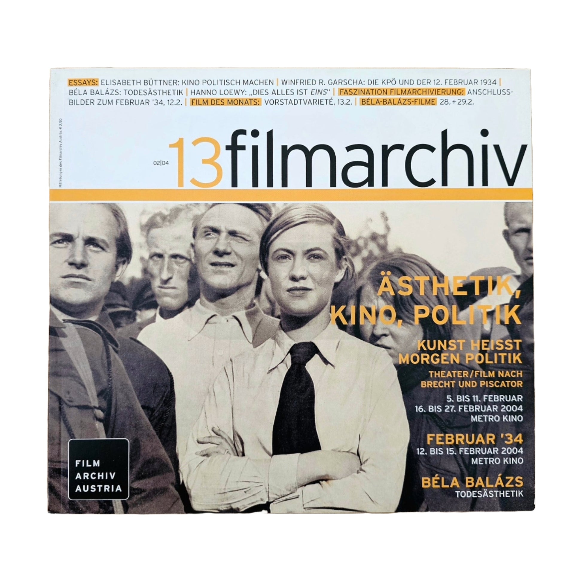 Filmarchiv Austria 13 Filmzeitschrift (2/04) Kino und Politik 2004