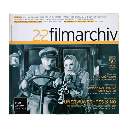 Filmarchiv Austria 22 Filmzeitschrift (3/05) Unerwünschtes Kino 2005