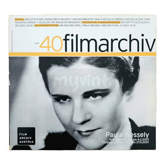 Filmarchiv Austria 40 Filmzeitschrift (1/07) Paula Wessely 2007