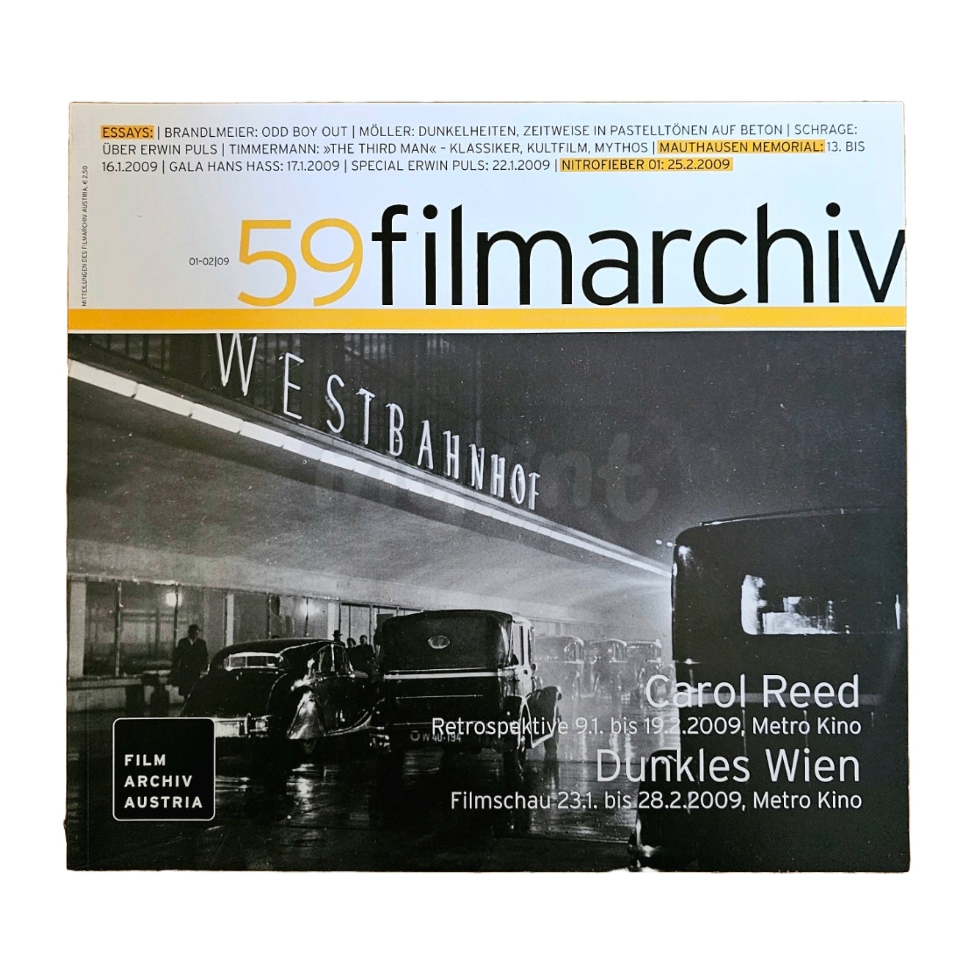 Filmarchiv Austria 59 Filmzeitschrift (1-2/09) Carol Reed 2009