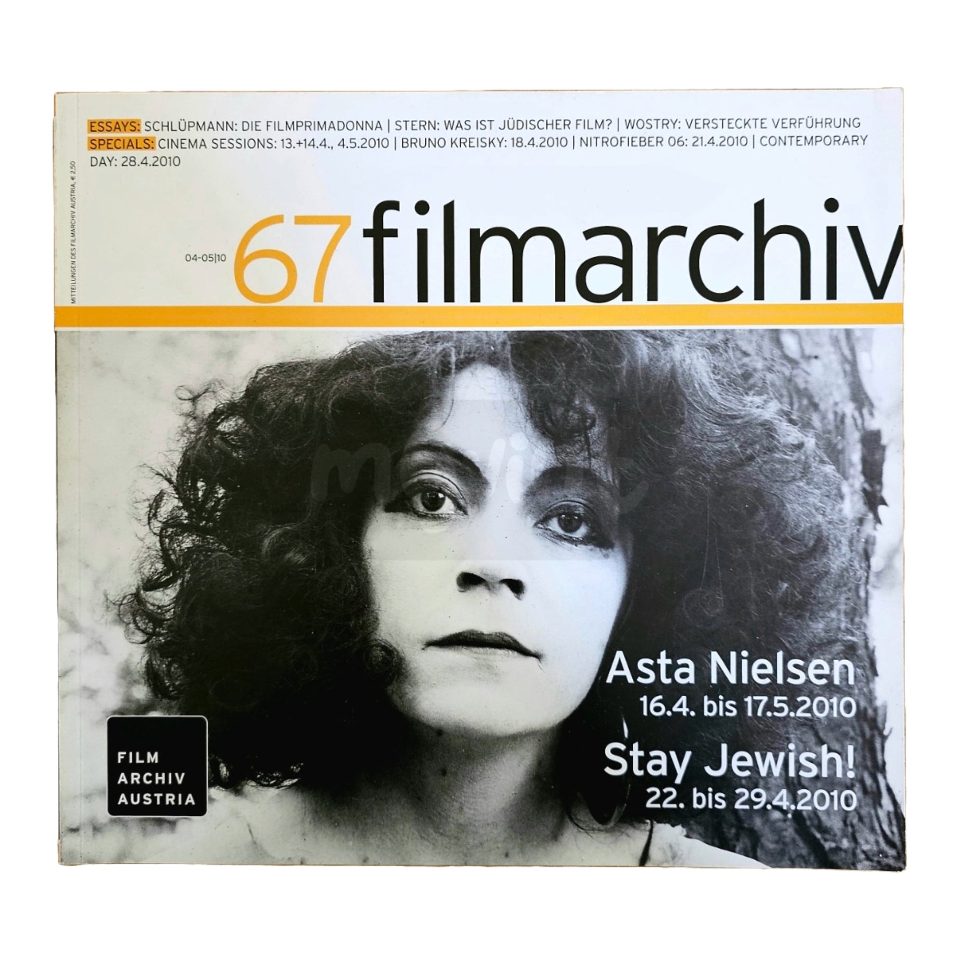 Filmarchiv Austria 67 Filmzeitschrift (4-5/10) Asta Nielsen 2010