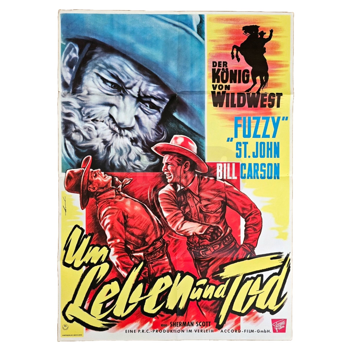 Fuzzy Um Leben und Tod 1942 Original Filmplakat A1 (Deutsch)