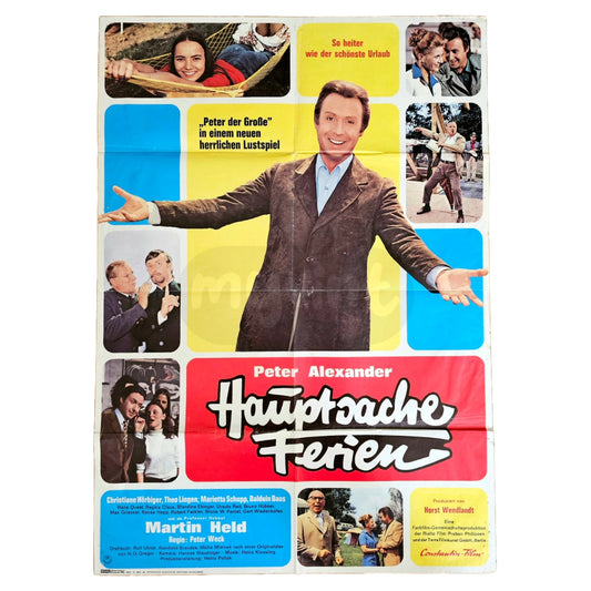 Hauptsache Ferien 1972 Peter Alexander Original Filmplakat A1 (Deutsch)