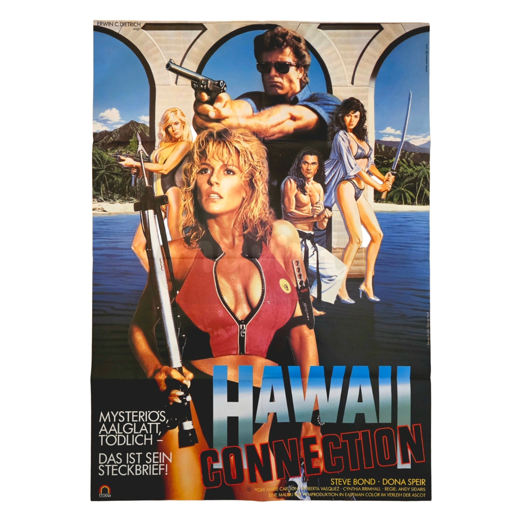 Hawaii Connection 1988 Original Filmplakat A1 (Deutsch) – myvint