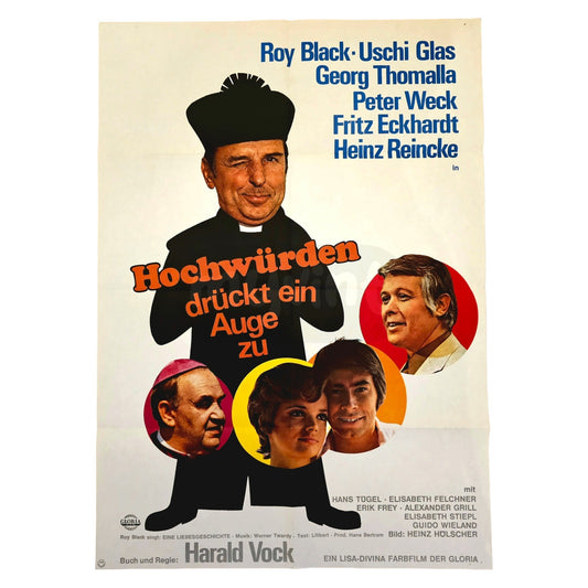 Hochwürden drückt ein Auge zu 1971 Roy Black Original Filmplakat A1 (Deutsch)