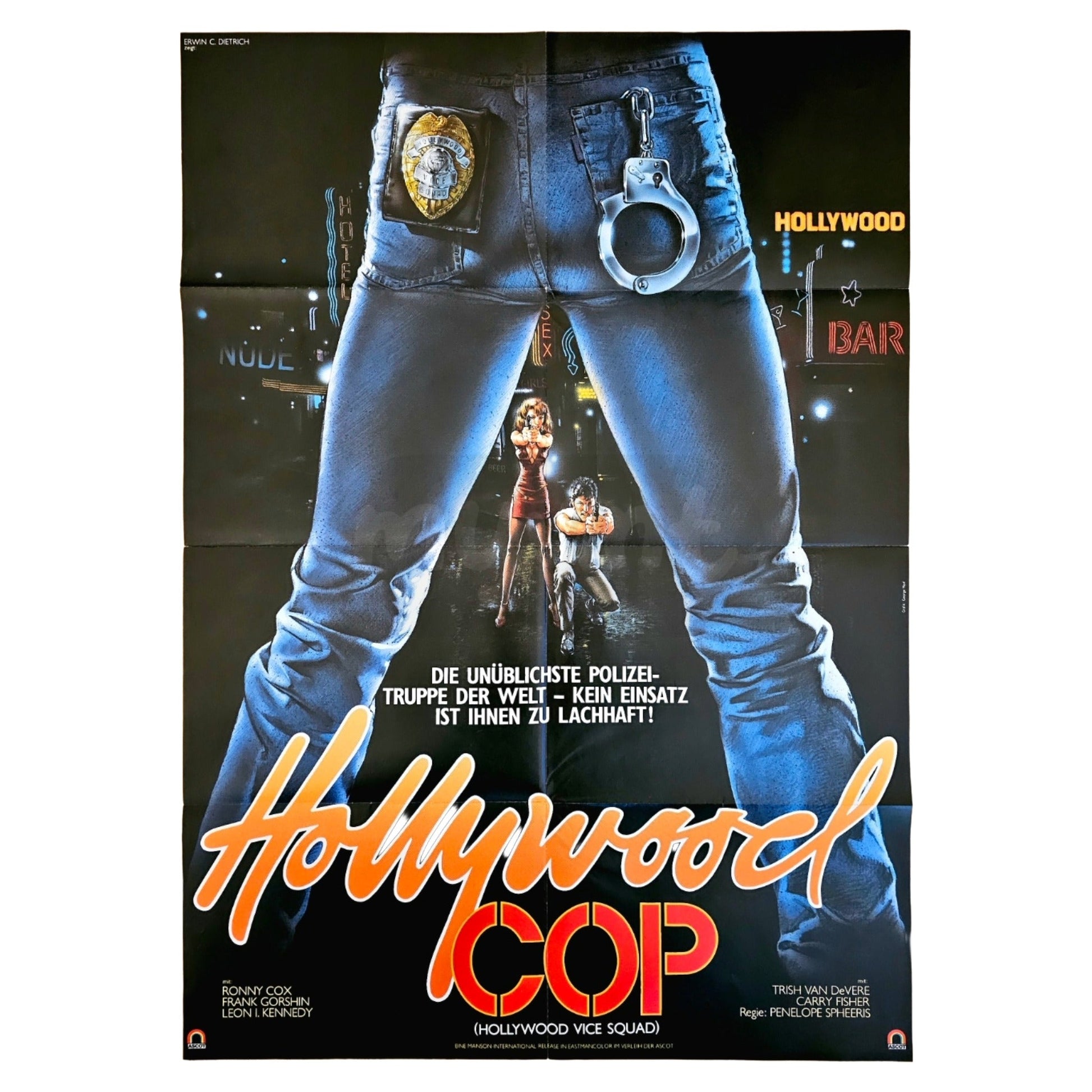 Hollywood Vice Squad 1986 Hollywood Cop Original Filmplakat A1 (Deutsch)