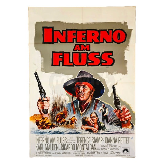 Inferno Am Fluss 1968 Original Filmplakat A1 (Deutsch)