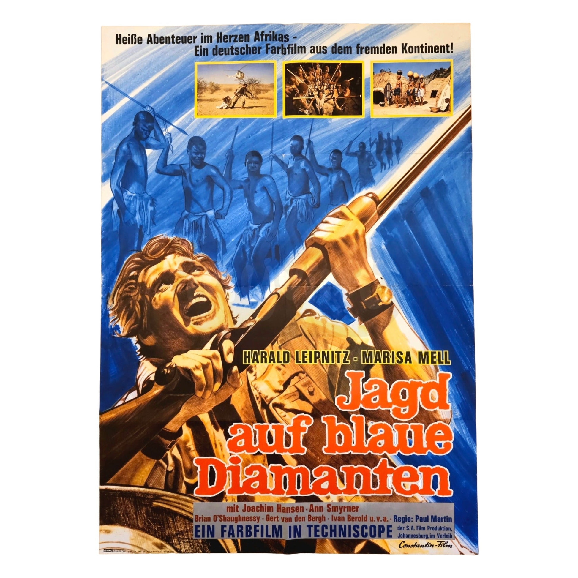 Jagd auf blaue Diamanten 1965 Original Filmplakat A1 (Deutsch)