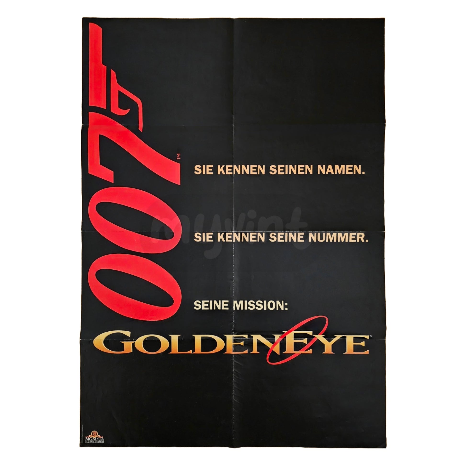 James Bond 007 Goldeneye 1995 Pierce Brosnan Original Videothekenplakat Videoposter A1 (Deutsch)