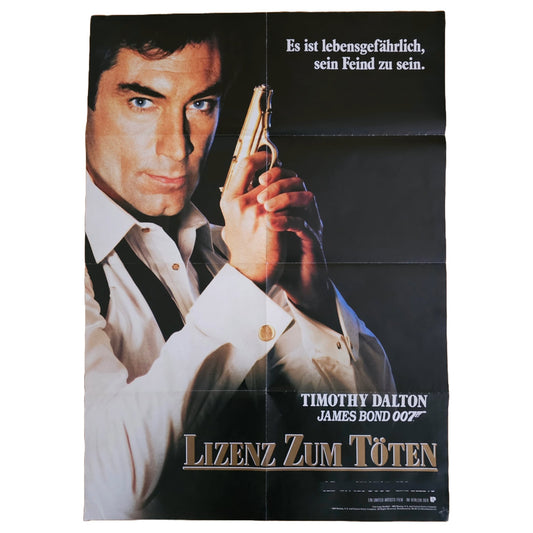 James Bond 007 Lizenz Zum Töten 1989 Timothy Dalton Original Filmplakat (Deutsch)