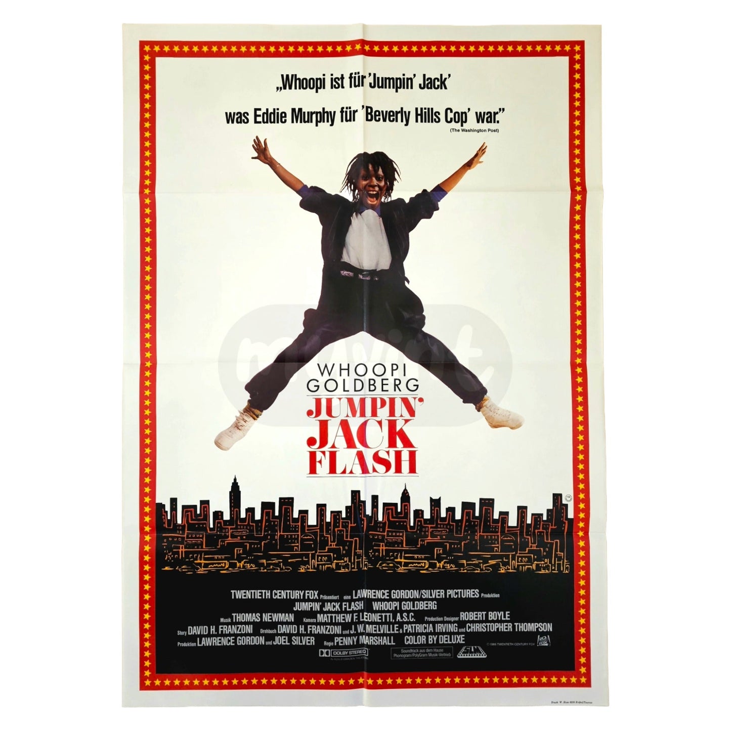 Jumpin Jack Flash 1986 Whoopi Goldberg Original Filmplakat A1 (Deutsch)