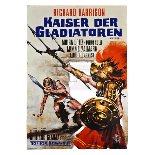 Kaiser Der Gladiatoren 1964 Richard Harrison Original Filmplakat A1 (Detusch)