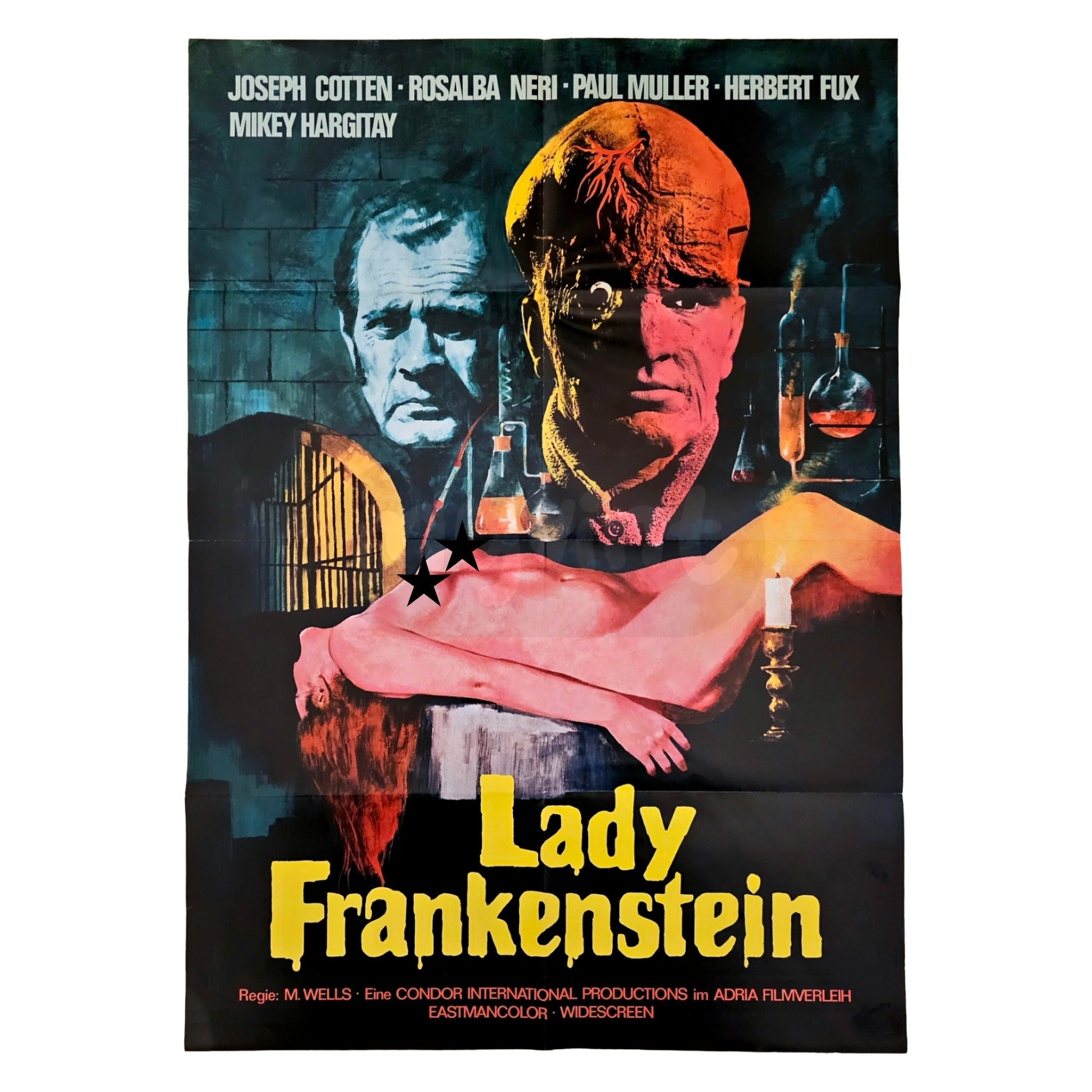 Lady Frankenstein 1971 Original Filmplakat A1 (Deutsch)