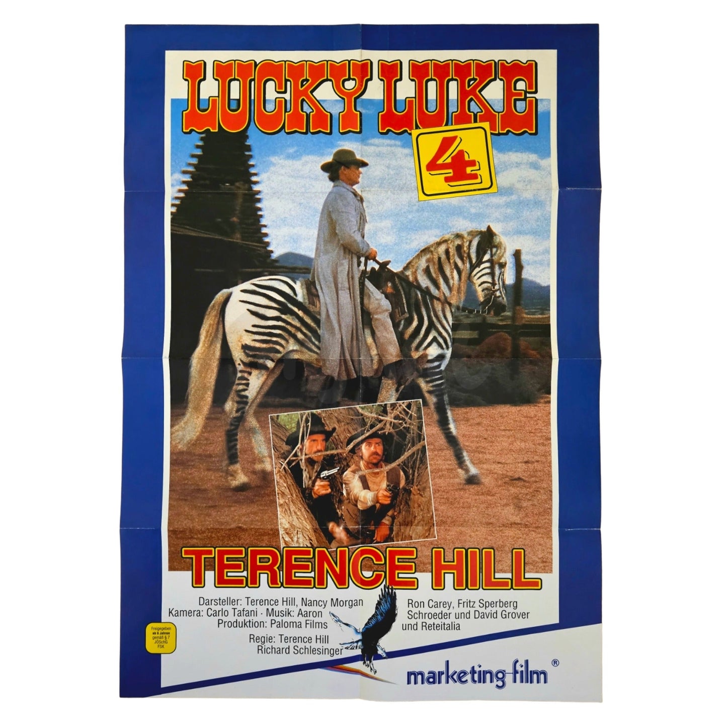 Lucky Luke 4 1991 Terence Hill Original Videothekenplakat Videoposter A1 (Deutsch)