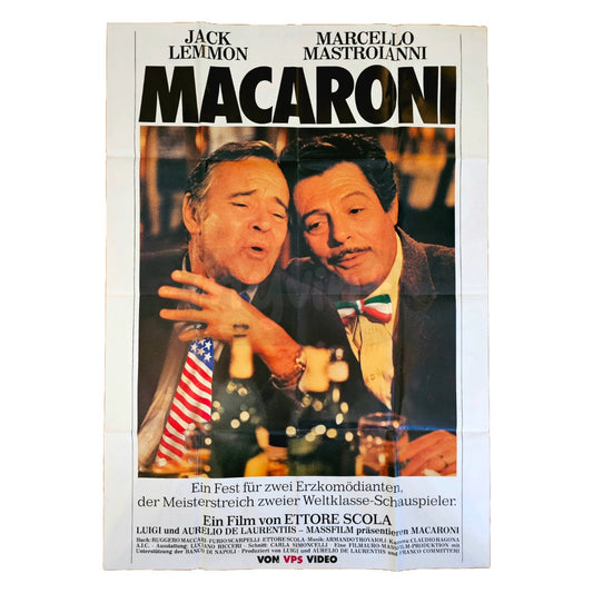 Macaroni 1985 Jack Lemmon Original Filmplakat A0 (Deutsch)